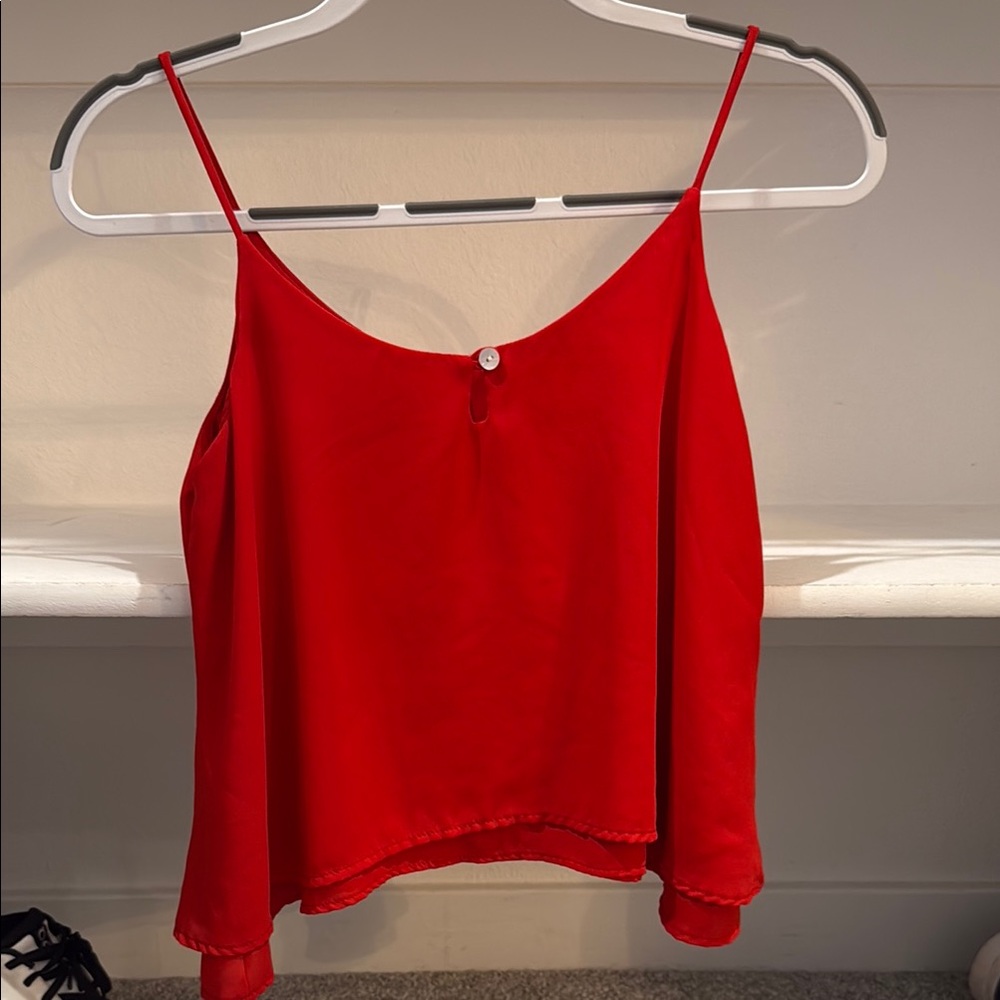 Red Spaghetti Strap Top